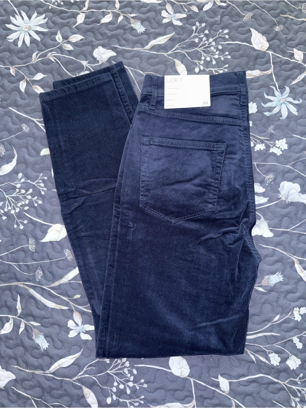 LOFT women’s Navy Corduroy Pants